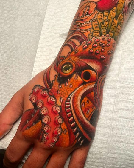 Tattoos - Octopus Hand - 143809